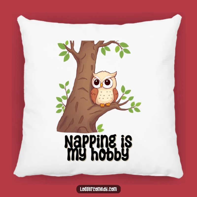 Funny Shy Owl Pillow: Cute Comfort Accent, Hilarious Home Decor, Perfect Funny Gift