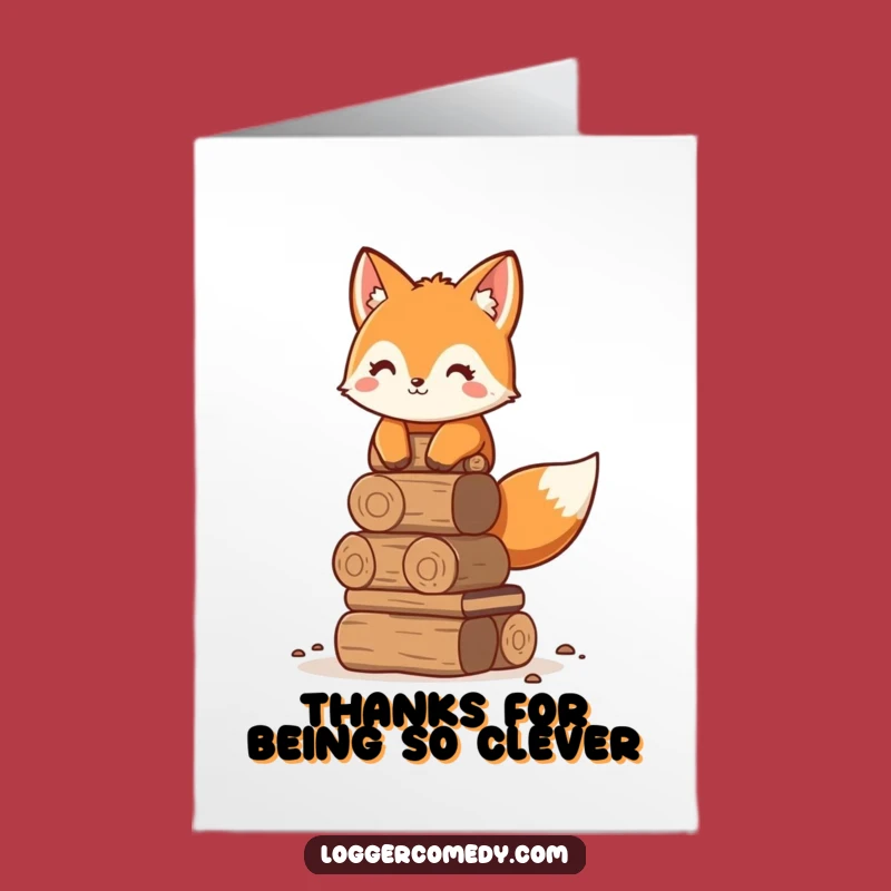 Free Printable Fox Thank You Card: Funny Neat Gratitude Download