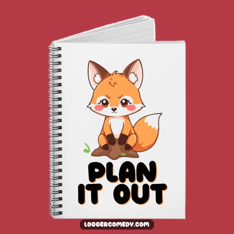 Funny Fox Measuring Notebook: Determined Journal, Humorous Funny Gift!
